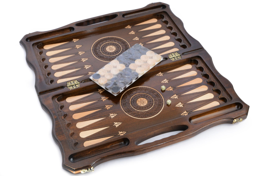 Шахматы + нарды резные "Долина Арарата" 60, Harutyunyan купить в Екатеринбурге