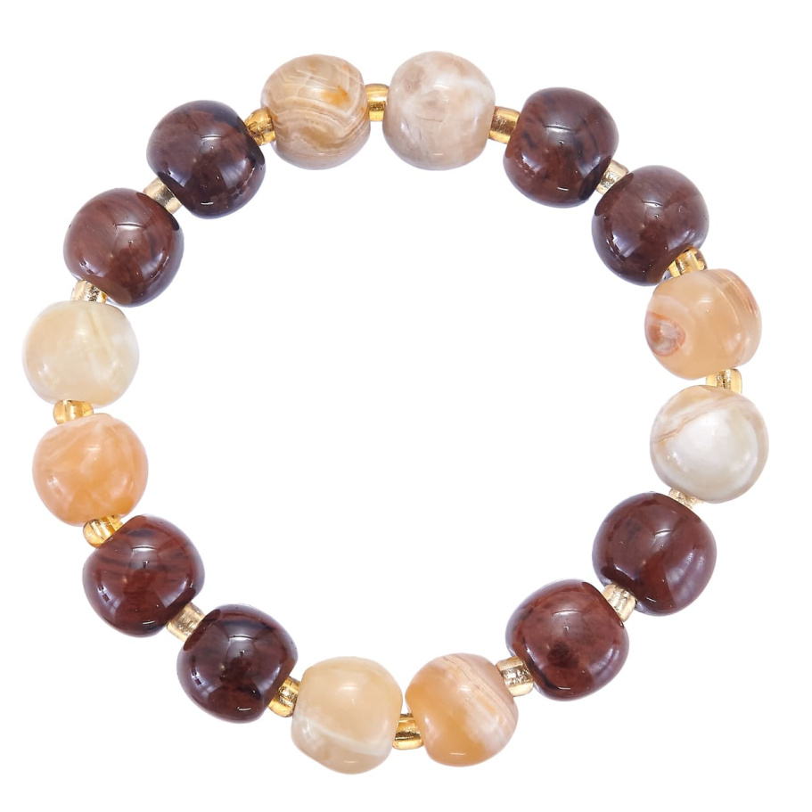 Браслет Эвентус желтый и коричневый камень 1.2 * 20, Давыдов купить в Екатеринбурга