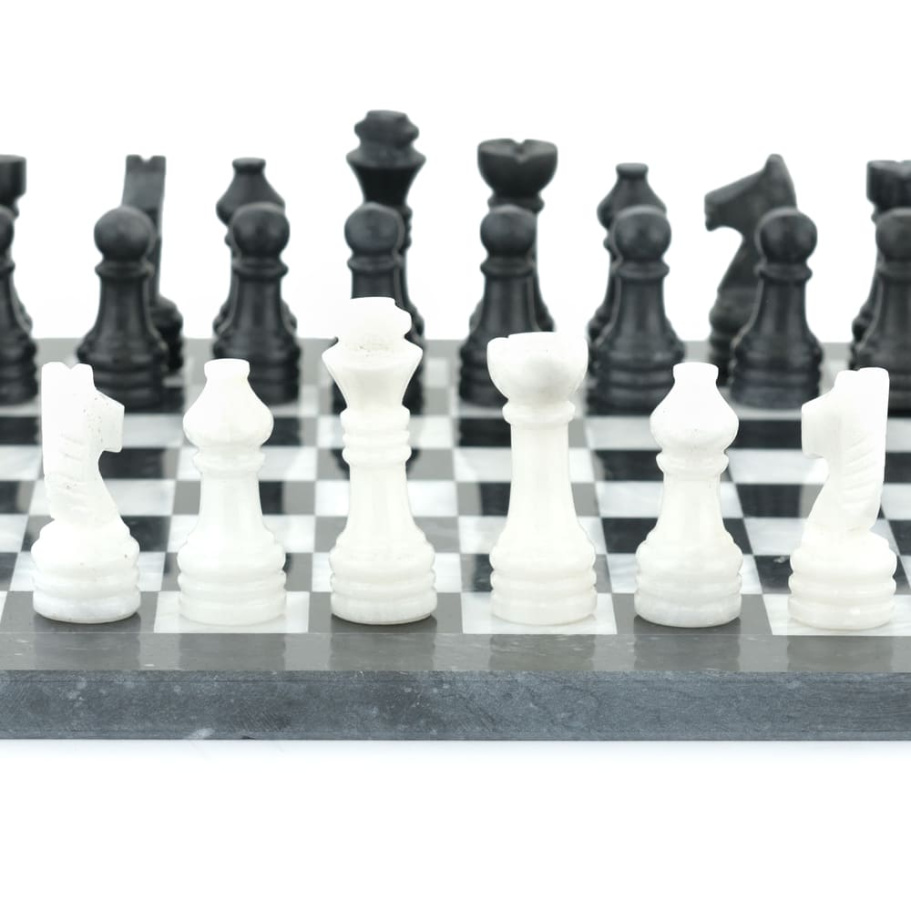 Шахматы из камня "Олимп" мрамор 30 купить в Екатеринбурге