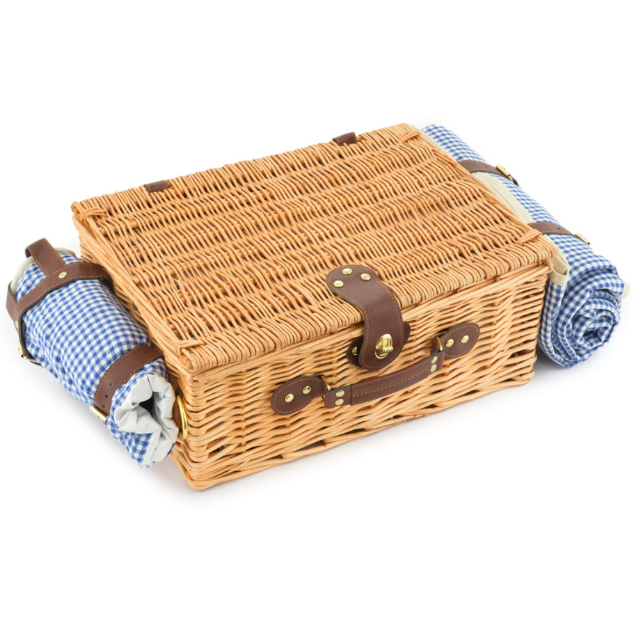 Корзина для пикника "Кассандра" (на 4 персоны) с пледом купить в Екатеринбурге