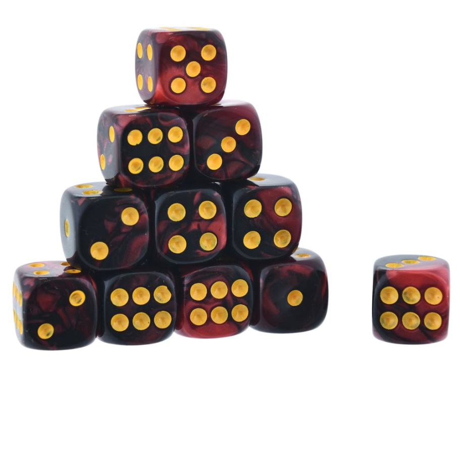 Кости игральные "Флора" акрил, красный, 12 мм (2 шт.) купить в Екатеринбурге