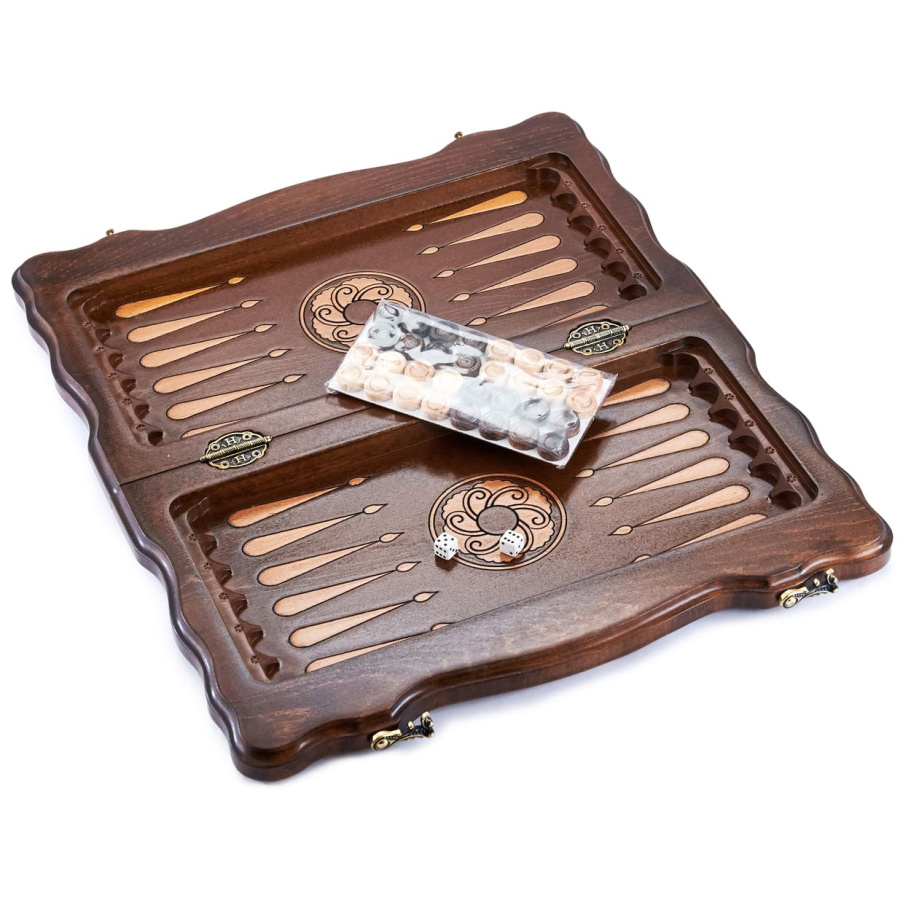 Шахматы + нарды резные "Бриз" 40, Harutyunyan купить в Екатеринбурге