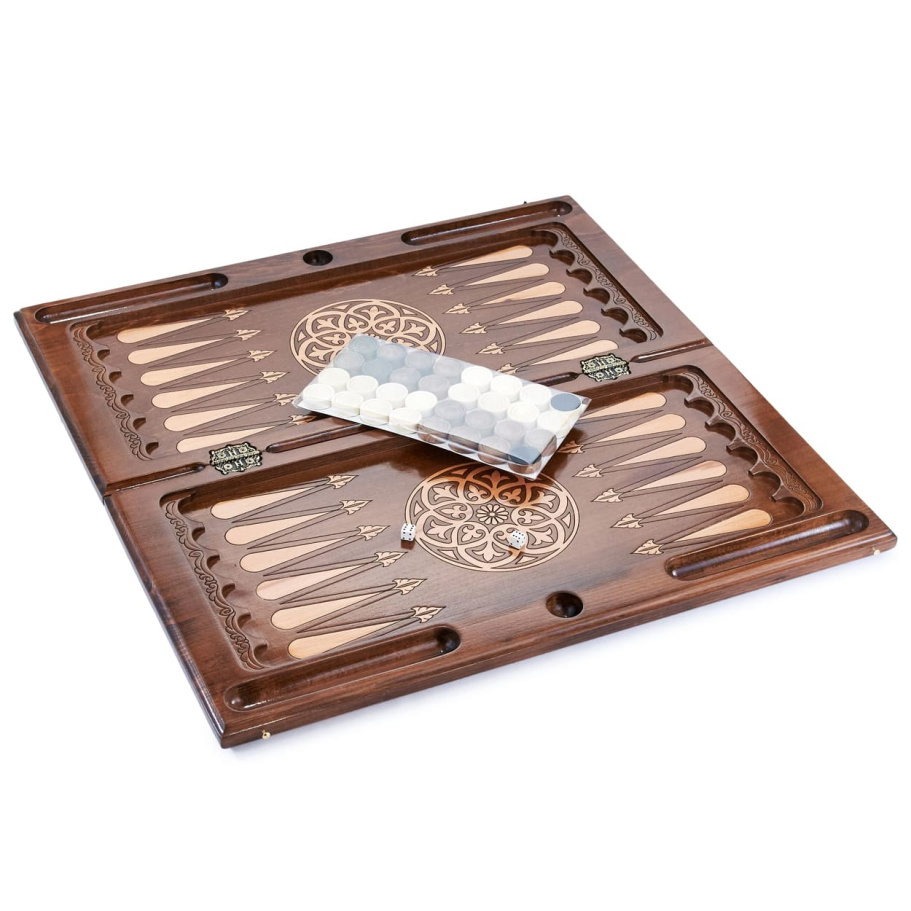 Нарды резные "Вольный орел" большие 60, Harutyunyan купить в Екатеринбурге