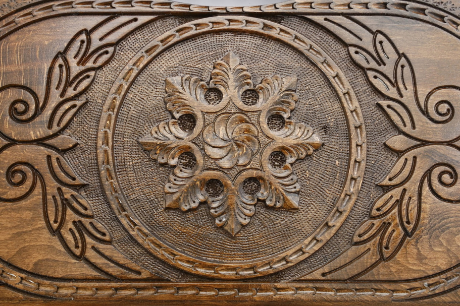 Нарды резные "Снежинка" средние 50, Harutyunyan купить в Екатеринбурге