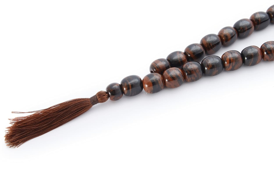 Четки с бусинами "Воин" коричневый камень, Давыдов С. купить в Екатеринбурге Четки с бусинами "Воин" коричневый камень, Давыдов С. купить в Екатеринбурге