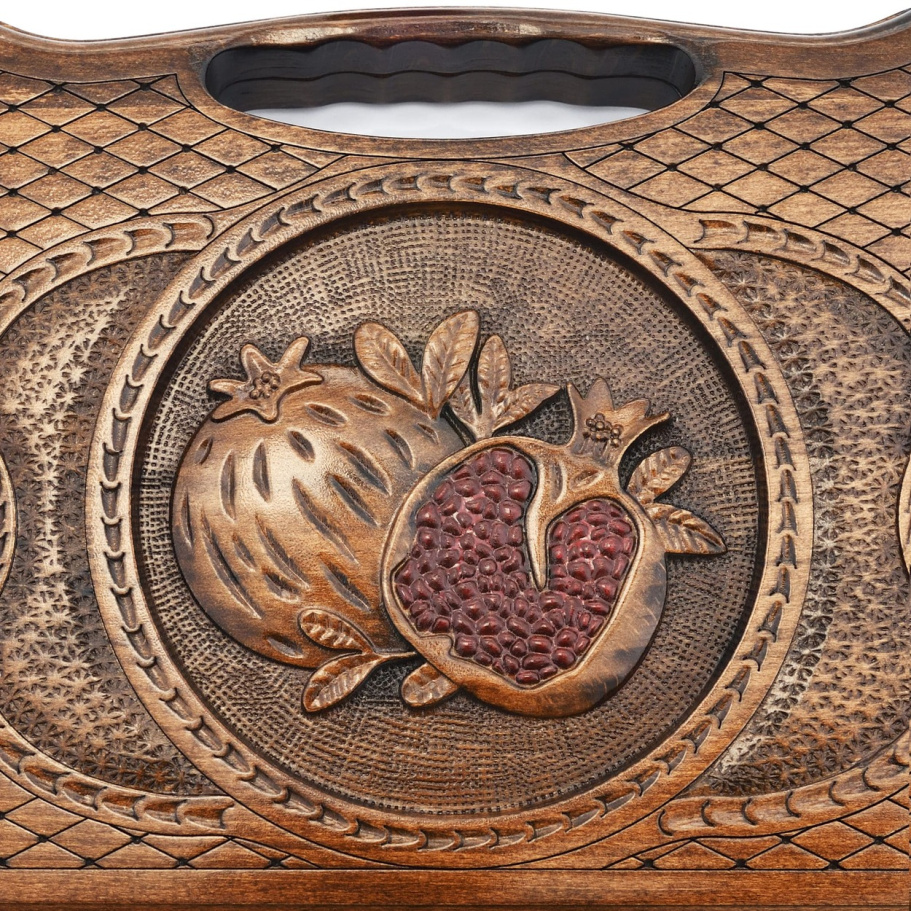 Нарды резные "Гранат" средние 50, Harutyunyan купить в Екатеринбурге