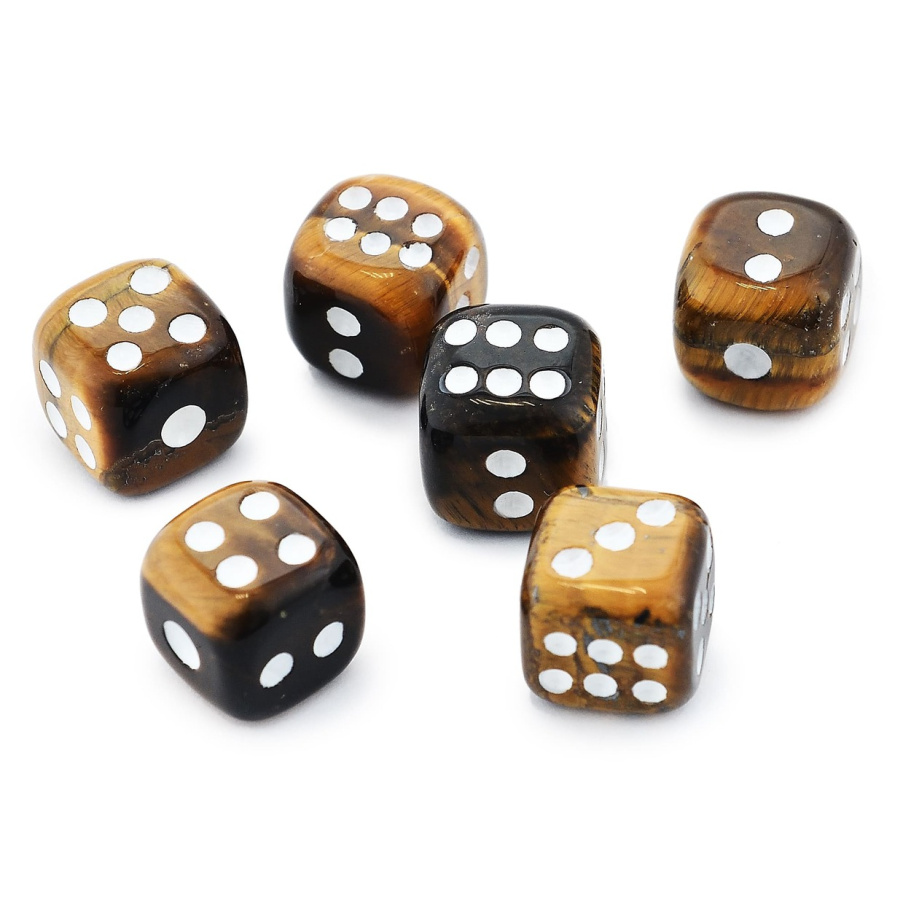 Кости игральные "Гамма" камень, коричневый, 15 мм (2 шт.) купить в Екатеринбурге