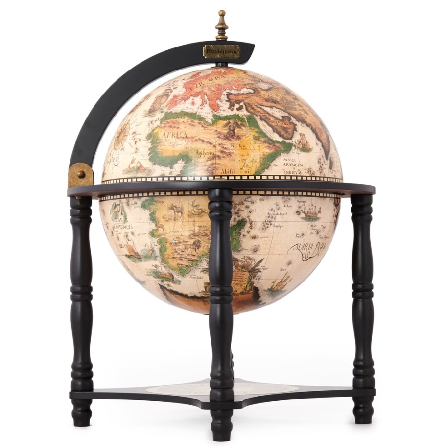 Глобус бар настольный "Ортелиус", сфера 33 см купить в Екатеринбурге Глобус бар настольный "Ортелиус", сфера 33 см купить в Екатеринбурге