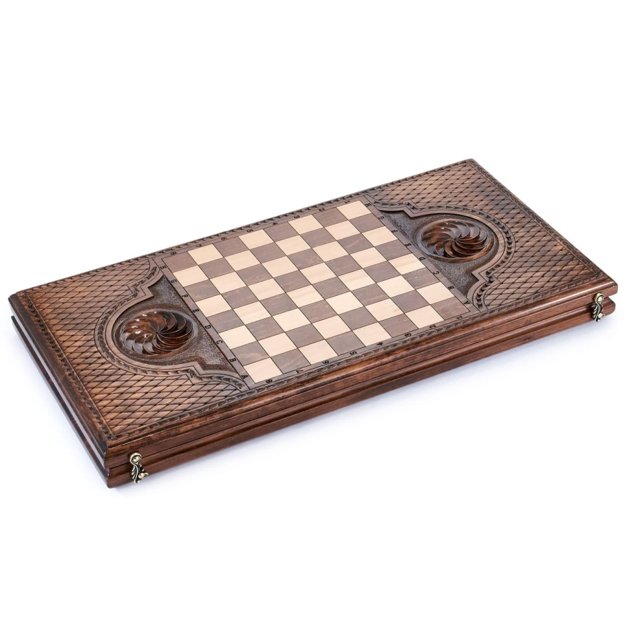 Нарды резные "Вольный орел" большие 60, Harutyunyan купить в Екатеринбурге