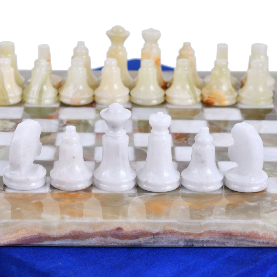 Шахматы из камня "Левант" мрамор и оникс 20 купить в Екатеринбурге