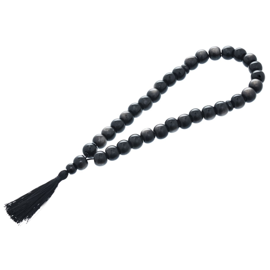 Четки с бусинами "Квестор" черный камень с лунным оттенком, Давыдов С. Четки с бусинами "Квестор" черный камень с лунным оттенком, Давыдов С.