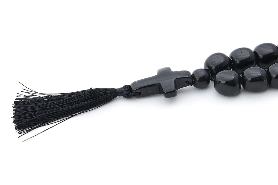 Четки Православные "Крест" черный камень, Давыдов С. купить в Екатеринбурге