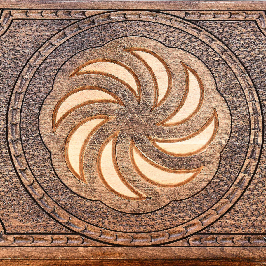 Нарды резные Рэкто "Орбита"  большие 60, Harutyunyan купить в Екатеринбурге