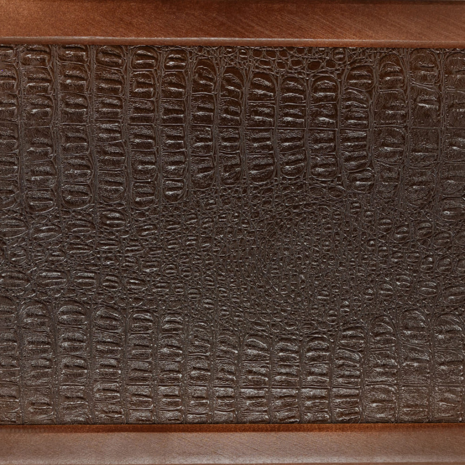 Нарды кожаные Пермские "Золотой крокодил" большие 60 купить в Екатеринбурге