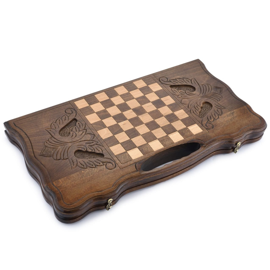 Нарды резные "Горы и храм" большие 60, Harutyunyan купить в Екатеринбурге