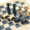 Шахматы каменные "Карфаген" мрамор и ракушечник 30 купить в Екатеринбурге