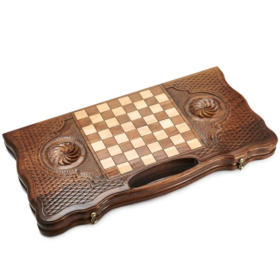 Нарды резные "Долина Жизни" большие, 60 купить в Екатеринбурге