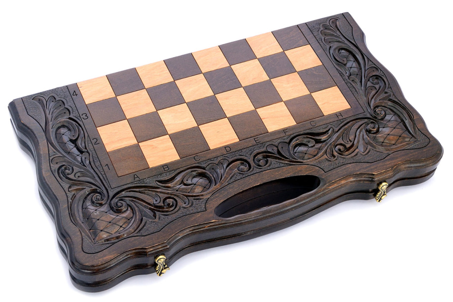 Шахматы + нарды резные "Королевские" 50, Harutyunyan купить в Екатеринбурге