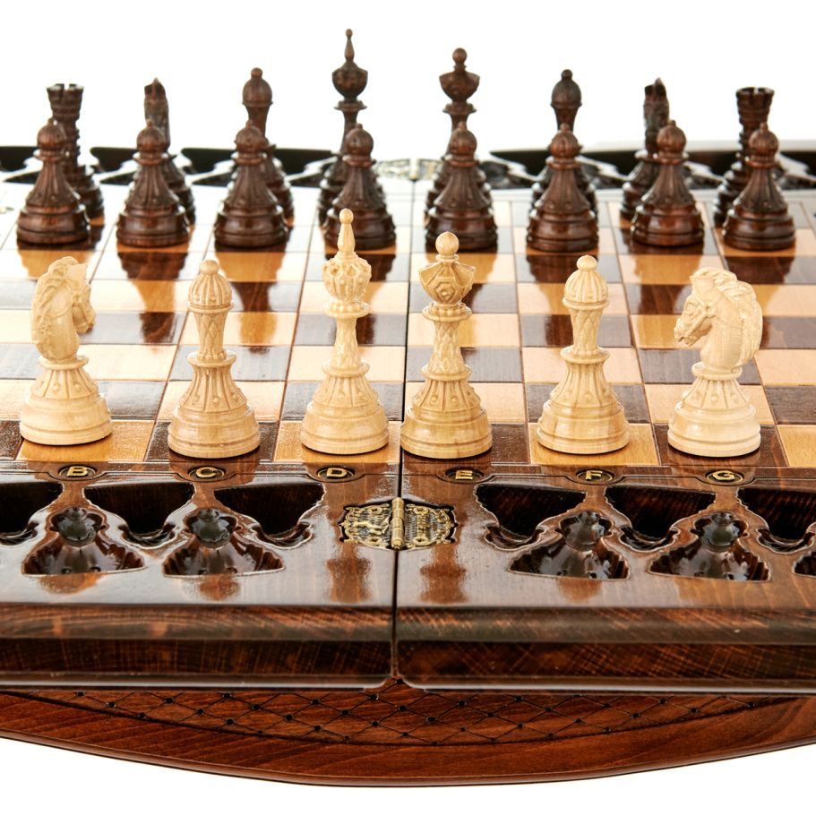 Стол ломберный Шахматы резные "Древо вечности" 60 купить в Екатеринбурге