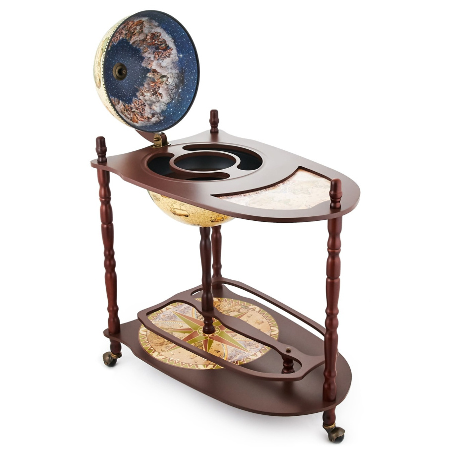 Глобус бар напольный со столом "Дионис" сфера 33 см купить в Екатеринбурге Глобус бар напольный со столом "Дионис" сфера 33 см купить в Екатеринбурге