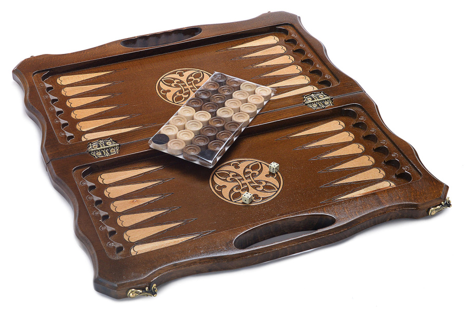 Шахматы + нарды резные "Фетис"  40, Harutyunyan купить в Екатеринбурге