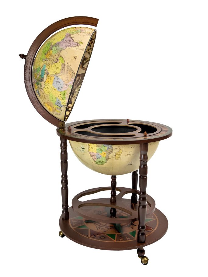Глобус бар напольный "Перитей", сфера 40 см Глобус бар напольный "Перитей", сфера 40 см