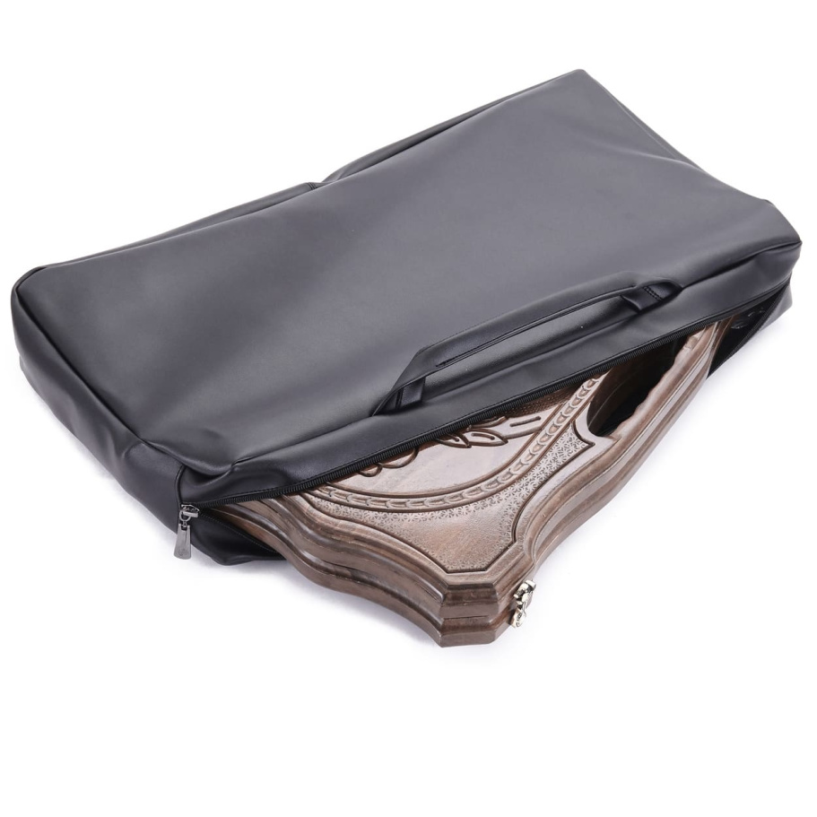 Чехол для больших нард из экокожи черные, Sargsyan купить в Екатеринбурге