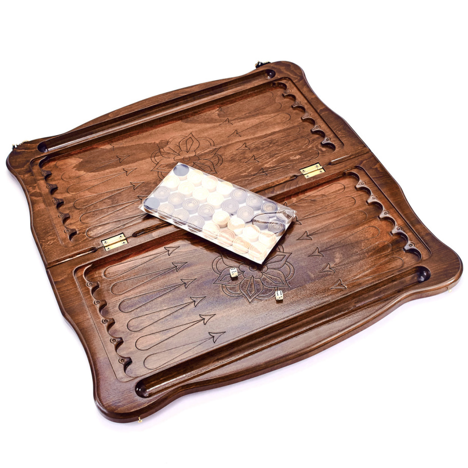 Нарды резные "Лев" большие 60, Даудов купить в Екатеринбурге