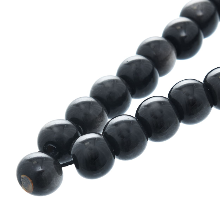 Четки с бусинами "Оскар" черный камень с лунным оттенком, Давыдов С. купить в Екатеринбурге Четки с бусинами "Оскар" черный камень с лунным оттенком, Давыдов С. купить в Екатеринбурге