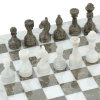 Шахматы из камня "Финикия" серый мрамор 30 купить в Екатеринбурге