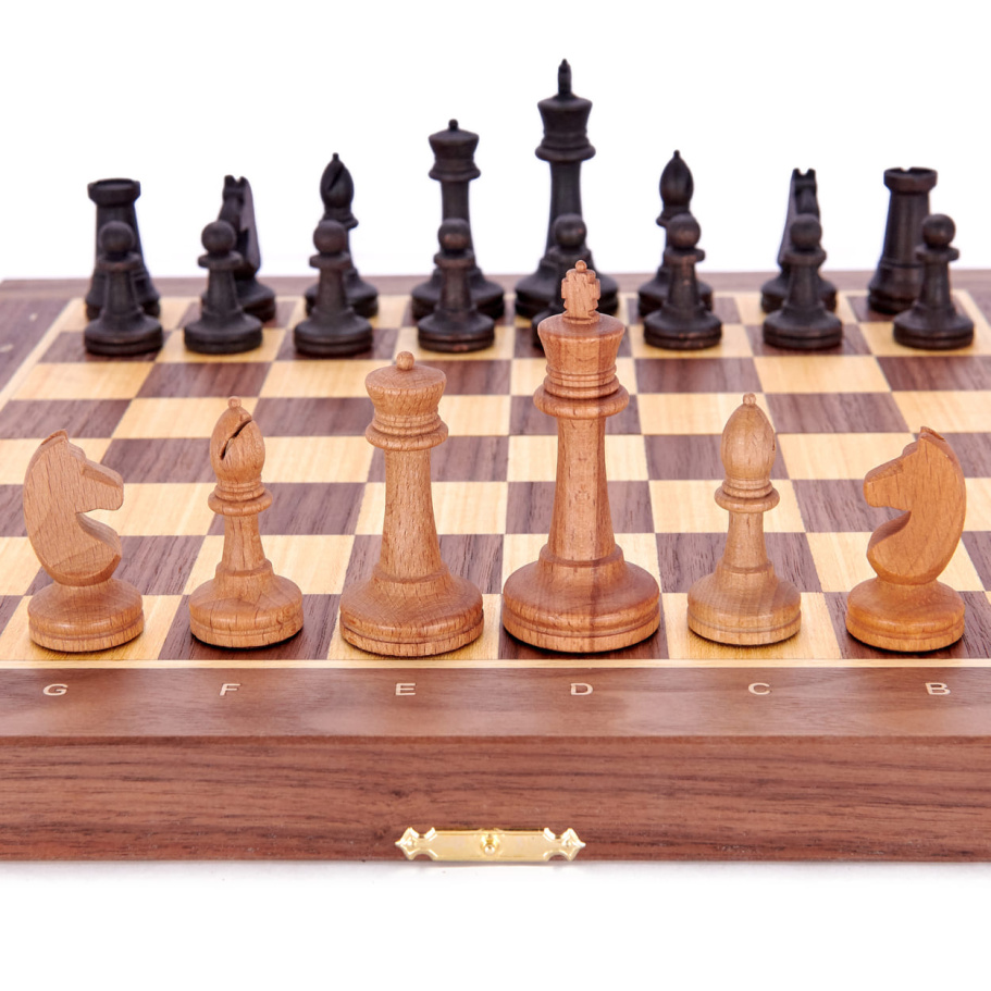 Шахматы складные "Ликбез" орех, WoodGames купить в Екатеринбурге
