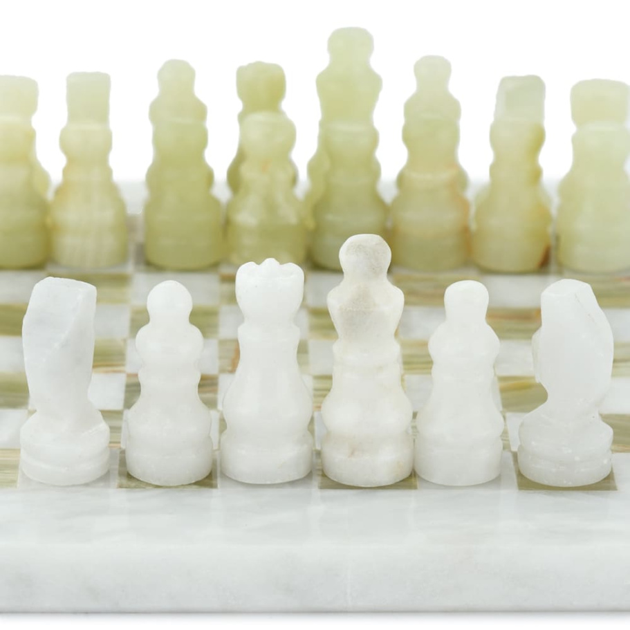 Шахматы из камня "Атлантида" мрамор и оникс 20 купить в Екатеринбурге