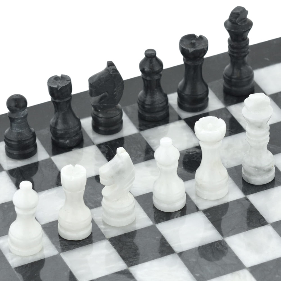 Шахматы из камня "Олимп" мрамор 25 купить в Екатеринбурге