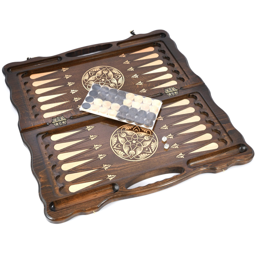 Нарды резные "Лошадиные Тинги" большие 60, Harutyunyan купить в Екатеринбурге