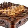 Стол ломберный Шахматы резные "Гордый орел" 60 купить в Екатеринбурге