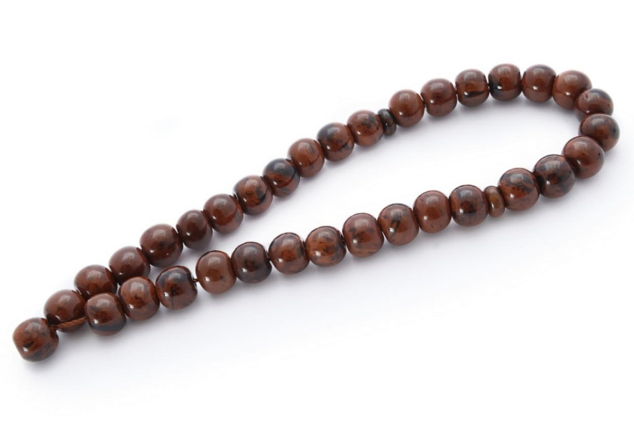 Четки с бусинами "Оскар" коричневый камень, Давыдов С. Четки с бусинами "Оскар" коричневый камень, Давыдов С.