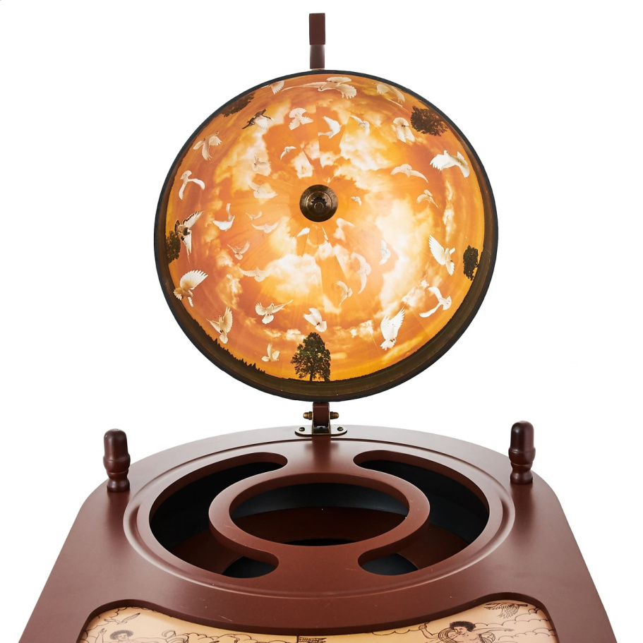 Глобус бар напольный со столом "Кибела" сфера 42 см купить в Екатеринбурге Глобус бар напольный со столом "Кибела" сфера 42 см купить в Екатеринбурге