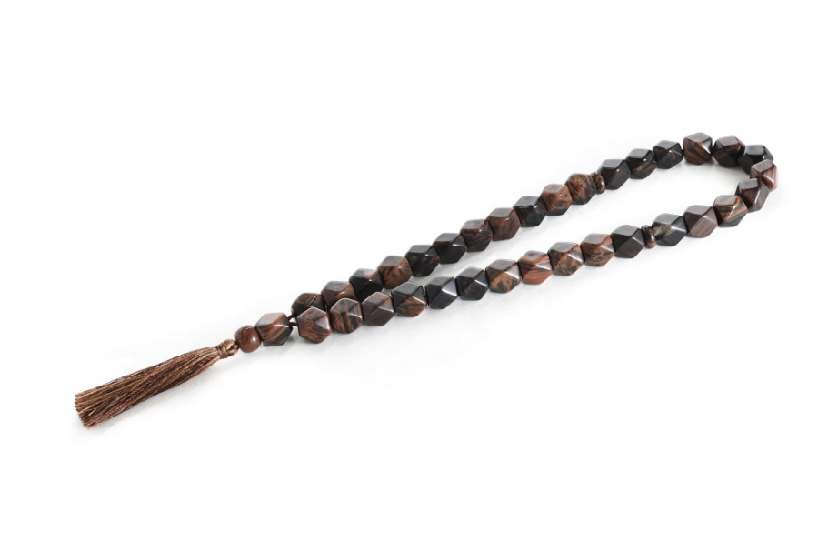 Четки граненые "Удача" коричневый камень, Давыдов С. Четки граненые "Удача" коричневый камень, Давыдов С.