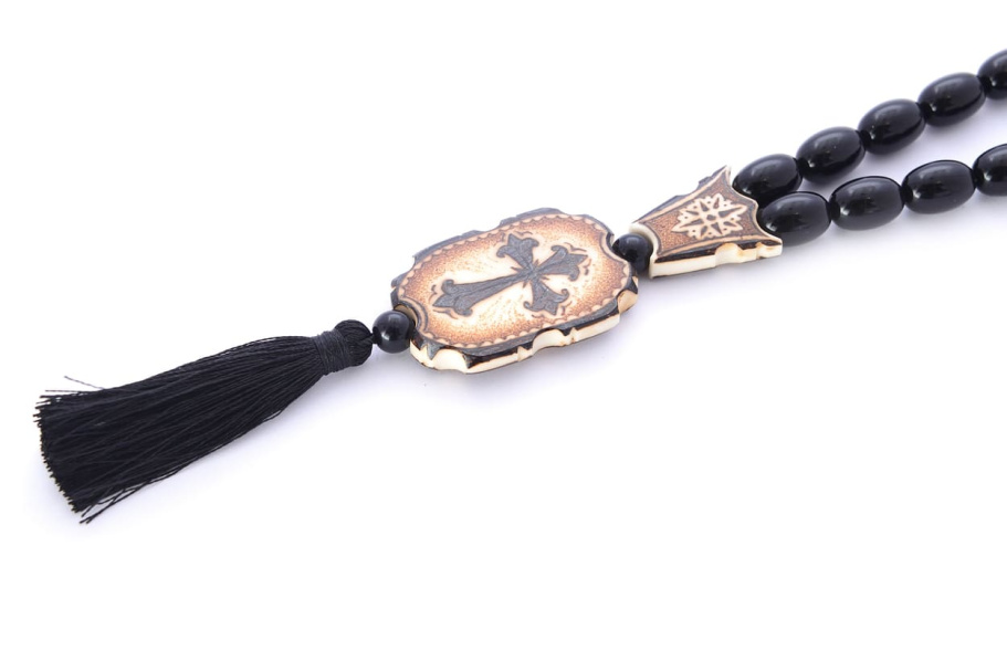 Четки черные "Молитва" эбонит, Беркутов К. купить в Екатеринбурге