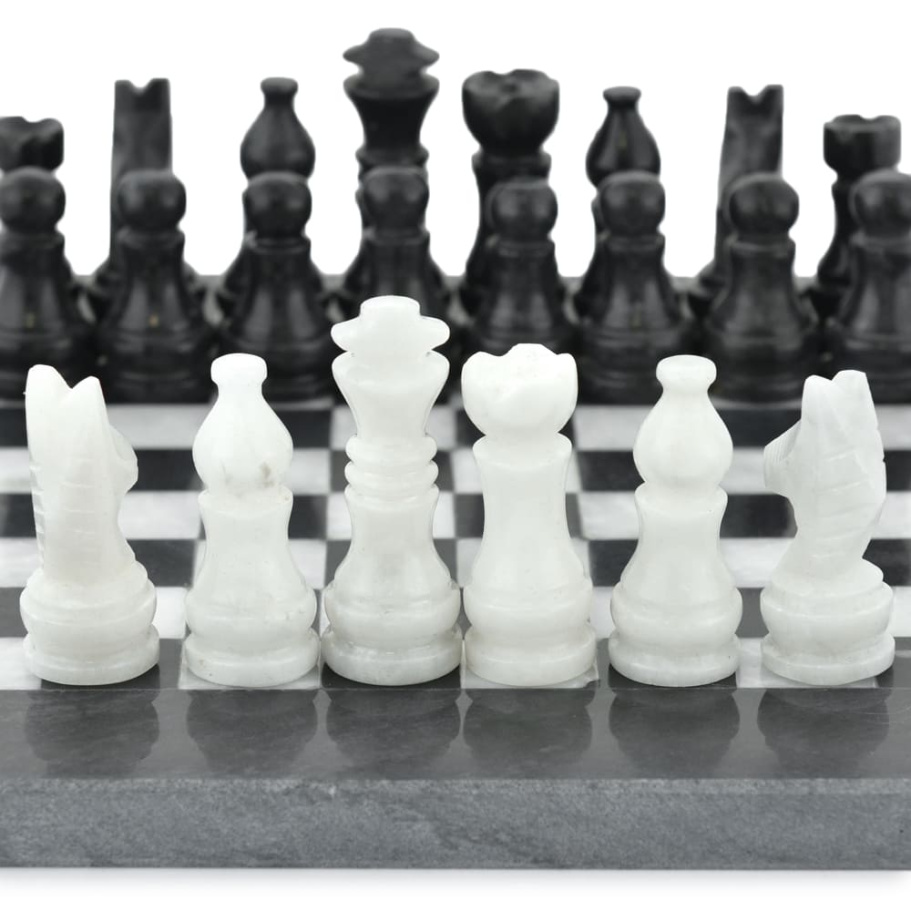 Шахматы из камня "Олимп" мрамор 20 купить в Екатеринбурге