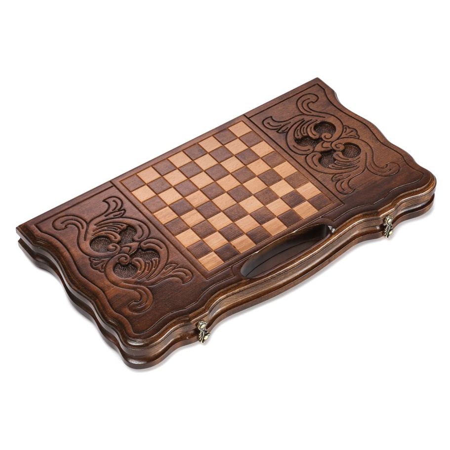 Нарды резные Агнес "Оскал Льва" средние, 50 купить в Екатеринбурге