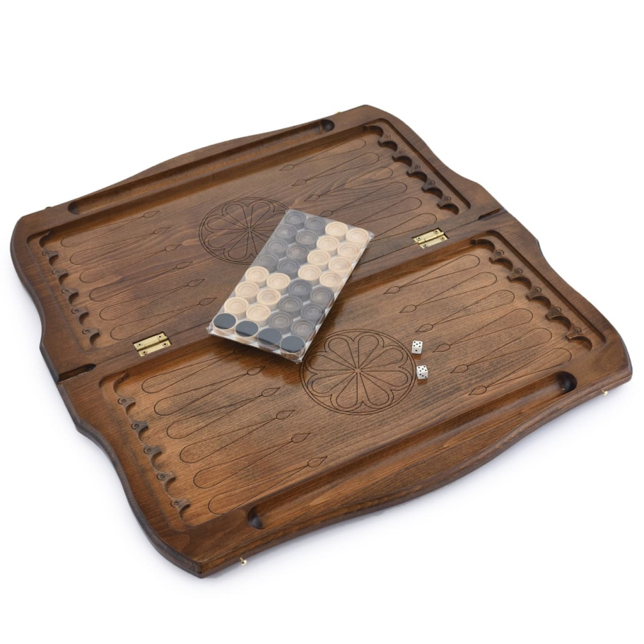 Нарды резные "Многогрань" большие 60, Sargsyan купить в Екатеринбурге