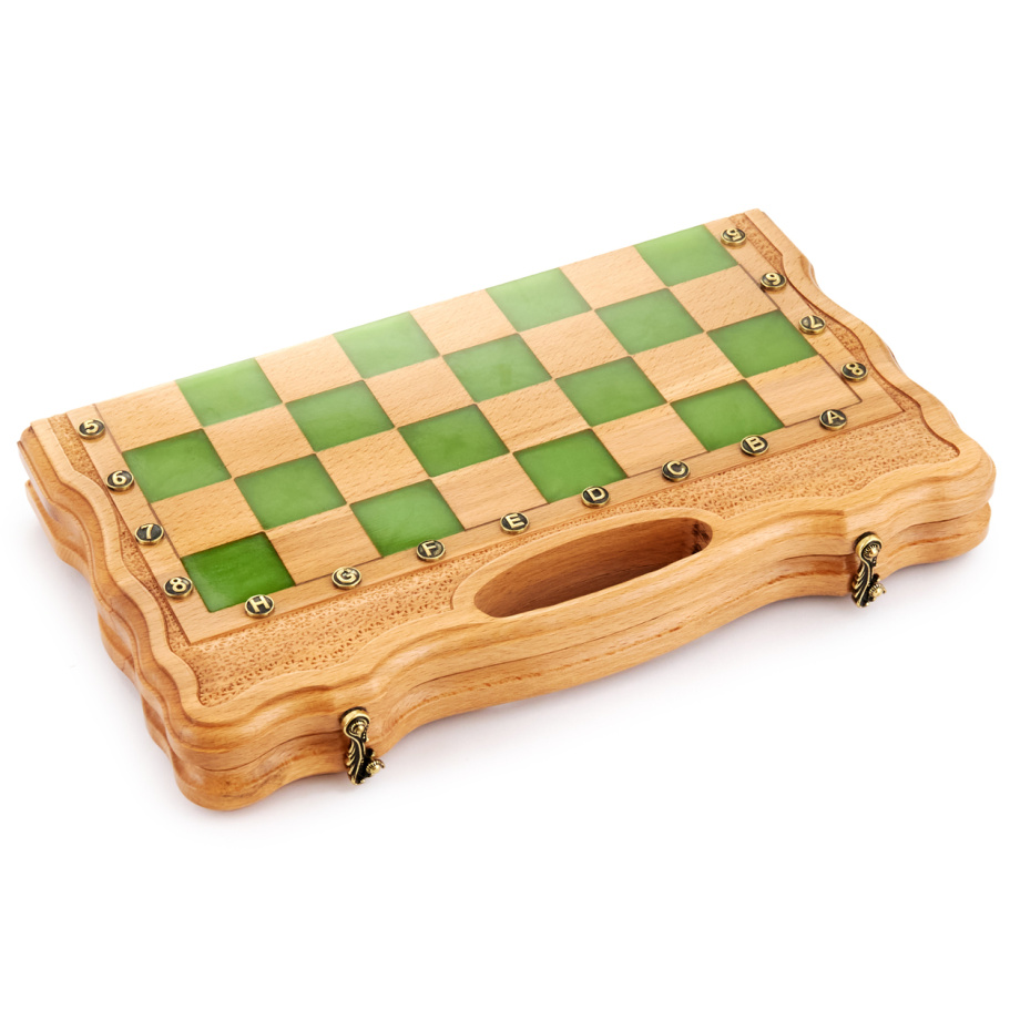 Шахматы резные "Изумруд" 40 купить в Екатеринбурге